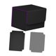 thumbnail image 4 of Caja de almacenamiento para baraja de cartas, organizador con cierre magnético para dados, funda para tarjetas Negro Púrpura, 4 of 8