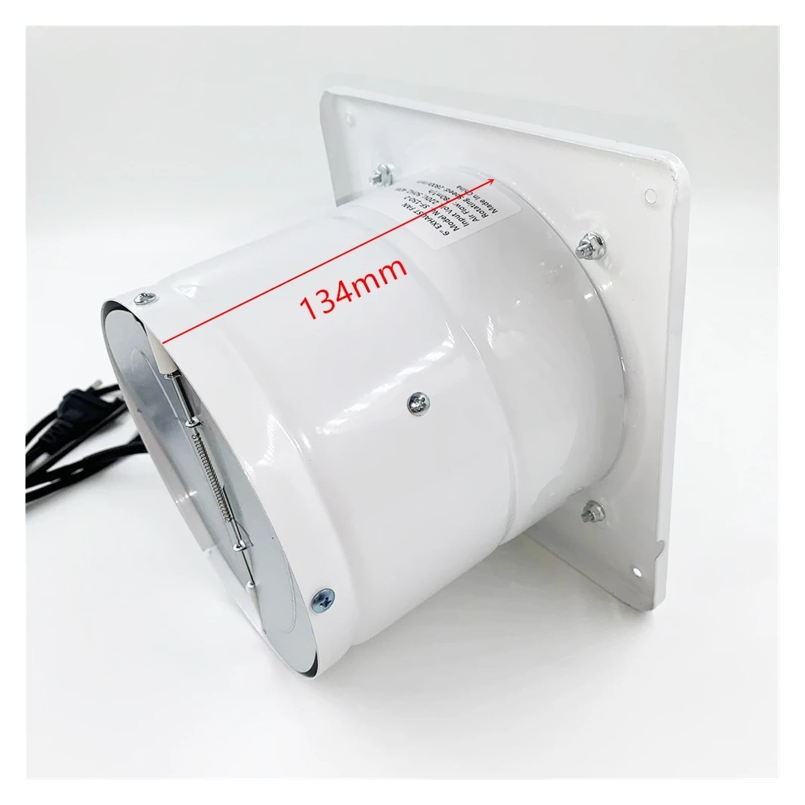 6 Inch Duct Exhaust Pipe Fan For Bathroom Toilet Air Ventilation Speed Adjustable