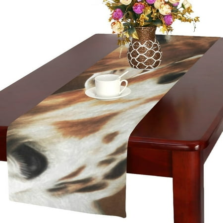 

MYPOP Giraffe Adult And Baby Cotton Linen Table Runner 16x72 Inches