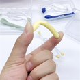 thumbnail image 5 of Qucyy Soft Silicone Scoops Tweezer Set For Safe Insertion Portable Decorative Organizationer B, 5 of 5