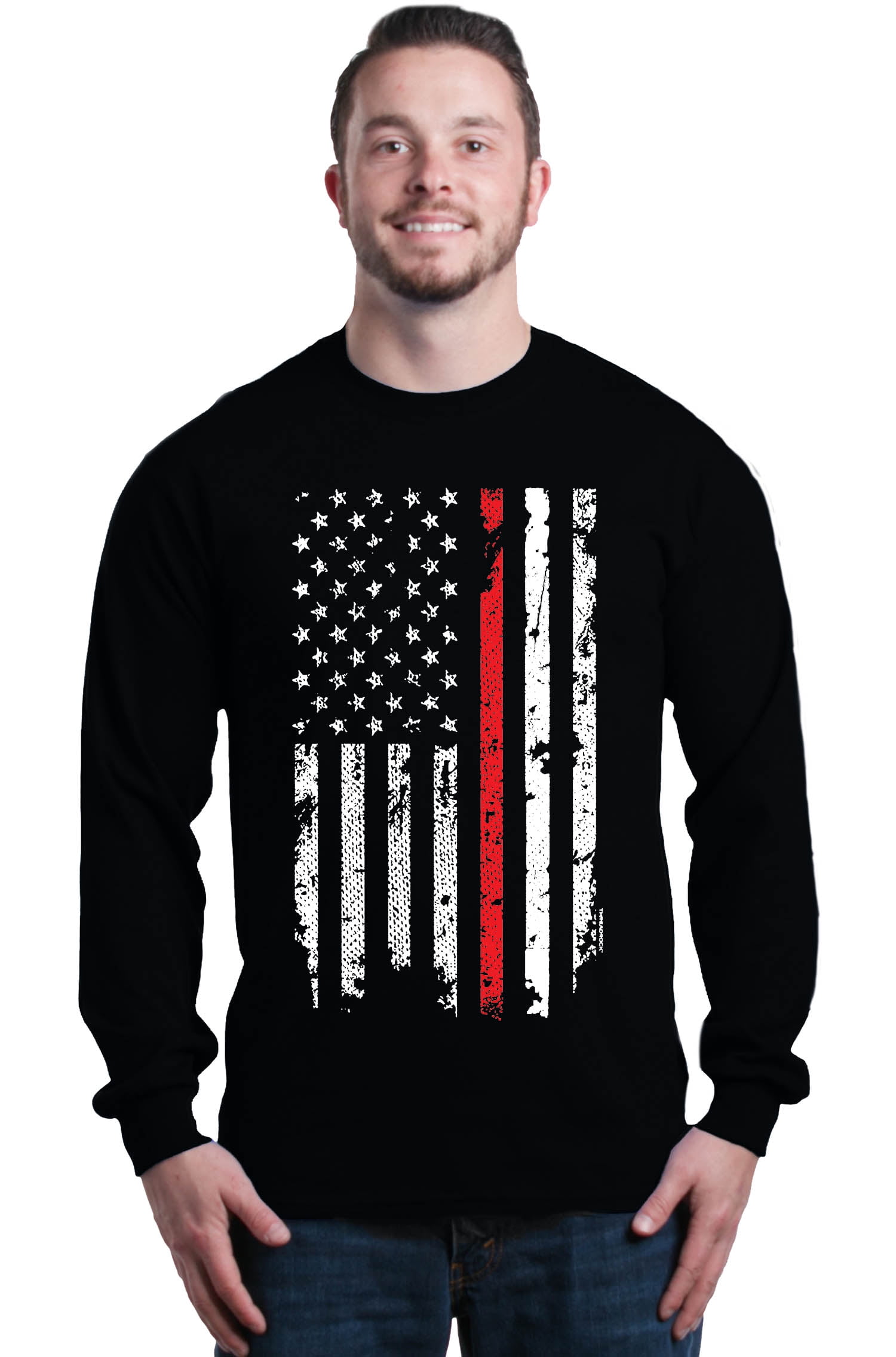 American Flag Red Line Patriotic 4th 