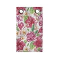thumbnail image 1 of Hibiscus Hanging Pocket Organizer, Pinkish Tones Flowers Tropical Arrangement, Printed Polyester Storage Bag with Pockets, 9" x 16", Pink Jade Green White, 1 of 2