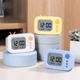 thumbnail image 3 of Fairnull Digital Alarm Clock Backlight Precise Plastic Snooze Temperature Desktop Electronic Clock Student Supplies, 3 of 11