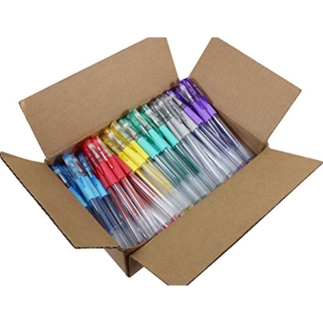 sargent art 96 assorted glitter gel pen bulk pack, 6 colors Walmart