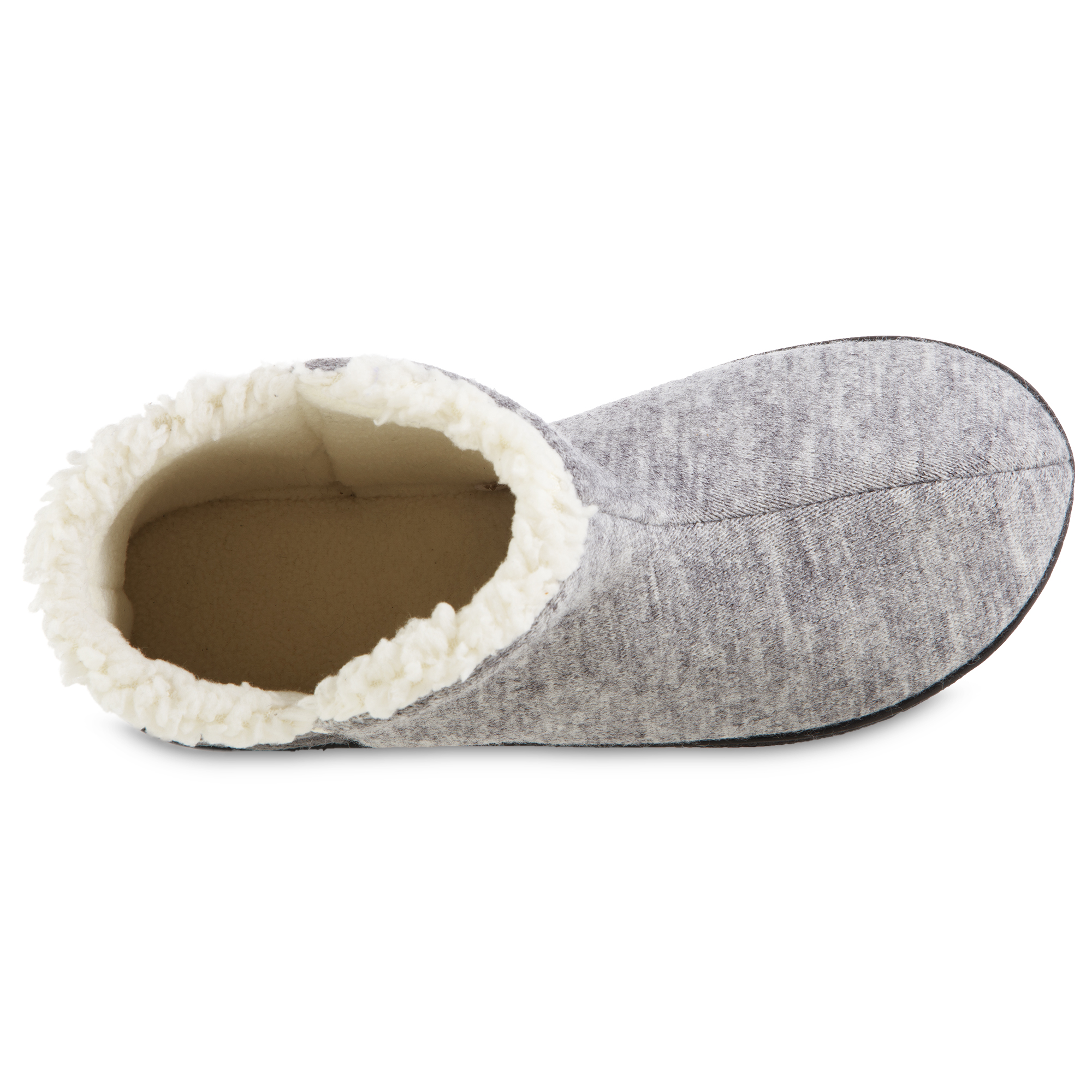 Isotoner Women's Memory Foam Heather Knit ECO Comfort Low Boot Slippers, Sizes 6/7-9/10