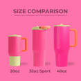 thumbnail image 3 of HydroJug Sport 32 oz Stainless Steel Water Bottle with Flip Straw, Insulated Leak-Proof Tumbler for Gym & Outdoor - Orchid, 3 of 7