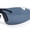 White - Black, variant on Mens Baseball Half Rim Wrap Around Oversized Shield Sport Sunglasses Shiny Black - Black
