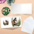 thumbnail image 4 of 6pcs Diamond Painting Kit Greeting Card, Horse 5D DIY Diamond Handmade Holiday Greeting Card with Envelope, Christmas Gift Congratulation, 4 of 7