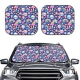thumbnail image 2 of Yiaed mushroom Skull rainbow color Print Car Front Windshield Sun Shade,Foldable Anti-UV Car Sunshade for Front Window for Most Vehicles-Large, 2 of 5