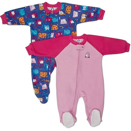 Gerber - Baby Girls' - Blanket Sleepers 2-Pack