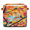 Multicolor 1, variant on CURLYOOT 13 x 13 Inch Cube Storage Bin, Sunflower Yellow Floral Fabric Storage Cube Baskets, Closet Shelves Foldable Bins with Leather Handles for Home Organizer