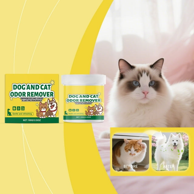 Gel Desodorizante para Mascotas, Desodorizante para Interiores, Control de Olores, Eliminación de Orina de Perro y Orina de Interior, 100 G