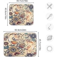 thumbnail image 3 of GZHJMY Absorbent Dishes Drainer/Rack Mat for Countertop Small Size 16 x 18in, Microfiber s Kitchen Counter Draining Pad Floral with Birds and Fantasy FlowersCoffee Mat, 3 of 7