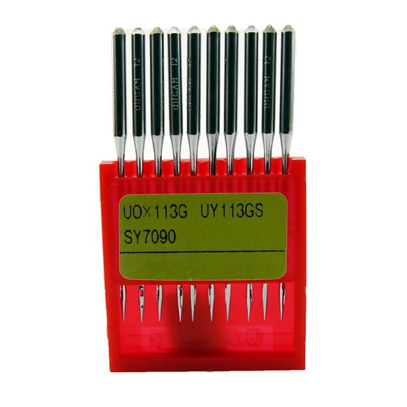 Pack of 10 Organ UOX113G, UY113GS Multi-Needle Sewing Machine Needles Singer Size 16 (Metric Size 100)