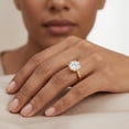 thumbnail image 4 of Rosec Jewels IGI Certified Lab Grown Diamond Solitaire Engagement Ring 3 Carat - E-VS1 Quality - With Jewelry Box, 10K Yellow Gold, US 6.50, 4 of 8