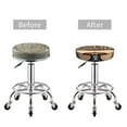 thumbnail image 3 of Barbershop Round Bar Stool Seat Covers, Elastic Round Chair Cover Stool Seat Slipcover Bar Stool Cushions Round Pad for 12-14 inch, 3 of 5