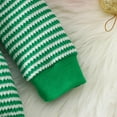 thumbnail image 4 of Akiihool Baby Boy Fall Winter Pajamas Newborn Baby Boy Girl Fall Winter Clothes Long Sleeve Bubble Romper Jumpsuit Overall Shorts Infant Clothing Green,12-18 Months, 4 of 9
