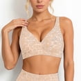 thumbnail image 2 of WAYUTE Women's Bras Unlined Comfort Full Cigure Lace Print Wireless Bra for Seamless Fit Soft Interior and Breathable Support, 2 of 4