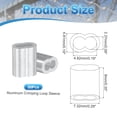 thumbnail image 2 of 50Pcs 5/64" Aluminum Crimping Loop Sleeve for Wire Rope and Cable, Double Holes, 2 of 6