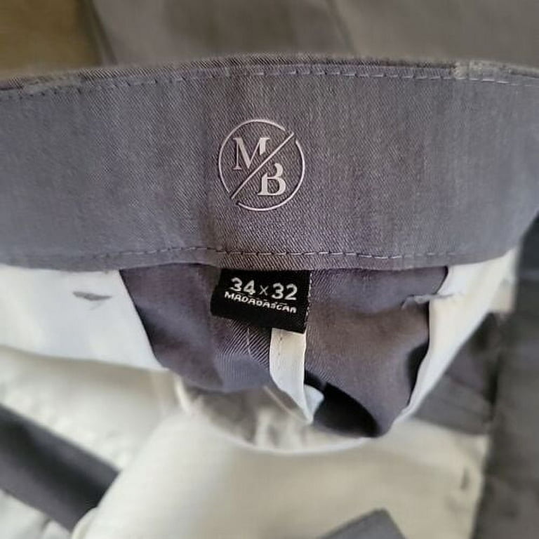 Michael Brandon Flex Fit Slim fit Stretch Dress pants Grey 34 x 32 B4HP -  Walmart.com