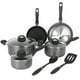 thumbnail image 1 of Juego de utensilios de cocina Oster Clairborne de aluminio, 10 piezas, color negro Oster NA, 1 of 8