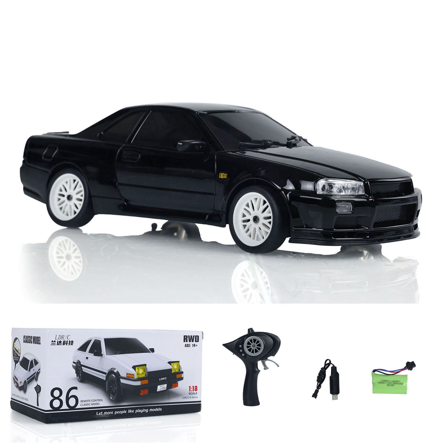 LDRC A99 1/18 RWD RC Car Drift Car Remote Control Racing Vehicles Model Lights