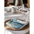 thumbnail image 6 of Thanksgiving Cloth Napkins Set of 4 Reusable Dinner Napkins, Country Blue White Pumpkin Leaf Flowers Cocktail Napkin Washable Table Napkins for Wedding/Holiday Party/Baby Shower 20"x20", 6 of 7