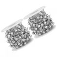 thumbnail image 4 of Decorative Pearl Bead String, String Garland, 2Pcs Five-Pointed Star Hand-made For Wedding Christmas Decoration Bridal Bouquet Silver Five-Pointed,Gold Five-Pointed,Silver, 4 of 8