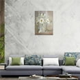 thumbnail image 5 of Daisy Bathroom Wall Decor Rustic Country Floral Pictures Wall Art Farmhouse White Flower Butterfly Bathroom Decor Canvas Print Painting Framed Modern Gallery Home Artwork for Bedroom Kitchen 12"x16", 5 of 6