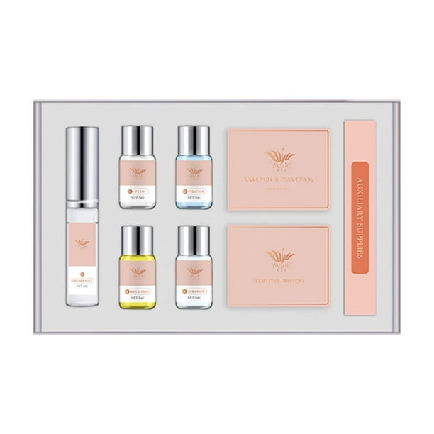 Kit de levantamiento de pestañas YASIJIE para permanente, rizado y levantamiento de pestañas, rizado semipermanente, permanente, ondulado, kit de levantamiento de pestañas para salón de belleza.