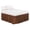 Coffee, variant on Solid Color Elastic Bed Skirt 75x39x16 Inch, Soft Wrap-Around Bed Wrap with Hidden Elastic, Easy Fit Box Spring Cover for Queen Beds, Dust Ruffle for Bedroom Decor