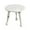 White, variant on Sides Table Living Room, Small End Table for Small Space, Round Adjustable Height Slide Under Couch Tables, Round Cute Look for Living Room, Bedroom
