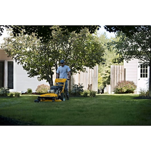 DeWalt 33 in. 344 cc Gas Gear-Drive Wide-Area Walk-Behind Zero-Turn Mower Model DXGMW33344R