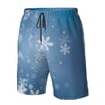 thumbnail image 4 of Balery Snowflakes1 Traje de Baño Estilo Hawaiano para Hombre, Shorts de Secado Rápido con Bolsillos-X-Large, 4 of 6