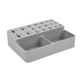 thumbnail image 1 of Porta brochas de maquillaje Organizador de baño Caja de almacenamiento de brochas Portalápices 21 agujeros Gris, 1 of 9