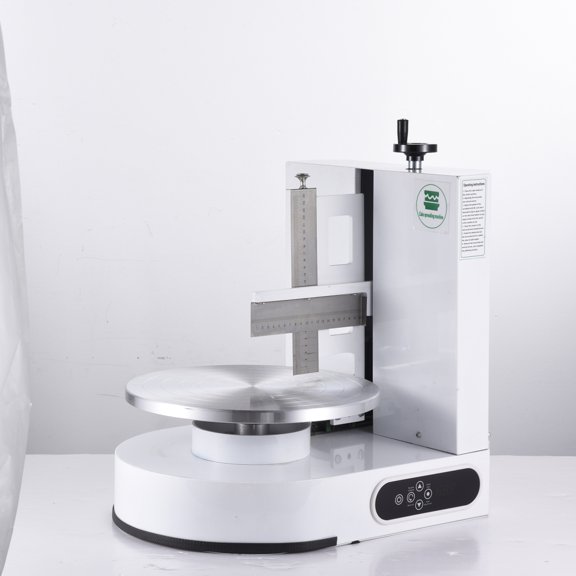 PWTOOL Cake Decorating Machine, Cake Cream Spreading Coating Smearing Machine, Low Noise Cake Frosting Machine, Turntable with Adjustable Scraper, for 4" to 12" Cake