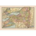 thumbnail image 2 of Cram 18x14 Black Ornate Wood Framed with Double Matting Museum Art Print Titled - New York, United States - Cram 1888, 2 of 4