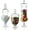 Clear, variant on Set of 3  Glass Apothecary Jars for Wedding Candy Buffet, Elegant Storage Jars with Lids