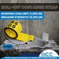 thumbnail image 2 of 12 Pack 4" x 5' Roll Off Container Winch Strap for Cargo Securement Construction, 2 of 5