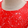thumbnail image 4 of Cartoon Girls Costume Santa Claus Snowflake Bow Forged Printed Princess Dress, 4 of 7