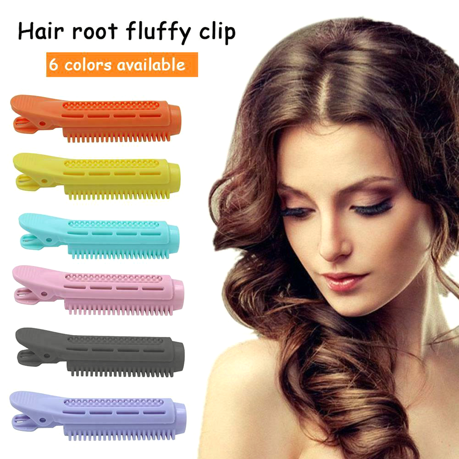 Aibecy 6 Pcs Styling Curling Clip Self Grip Root Volume Fluffy Hair Curler Clip Perm for Hair Styling - image 4 of 7