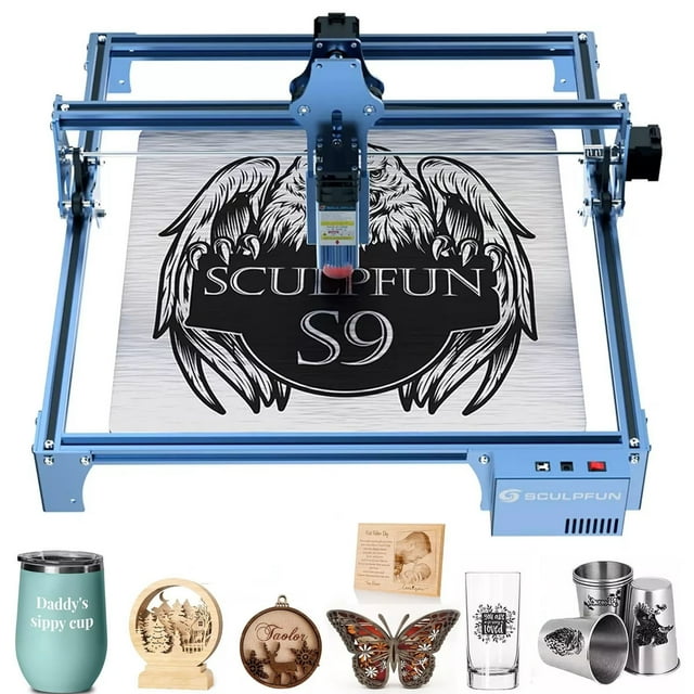 Grabador láser, máquina cortadora y grabadora láser CNC de alta precisión con efecto de 90 W,