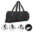 thumbnail image 3 of Balery Multicolored Butterflies Bolsa de Gimnasio para Mujeres y Hombres, Bolsa de Viaje Impermeable, Bolsa de Fin de Semana con Compartimento para Zapatos y Bolsillo Húmedo, 3 of 6