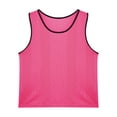 thumbnail image 5 of Jhaoyu Men's Mesh Active Tank Top Basketball Jersey Vest Muscle Exercise T-shirt See Through Night Hot Pink L, 5 of 7