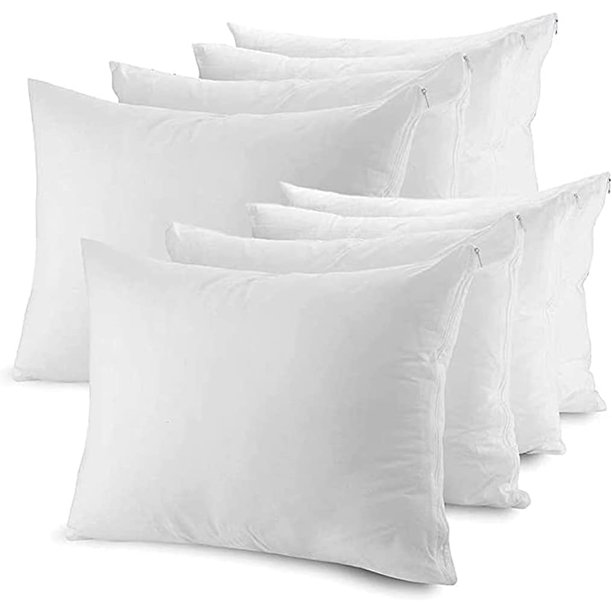 THE GRAND Zippered Pillow Protectors Breathable Poly Cotton Pillow