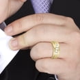 thumbnail image 4 of SZUL 1/2 Carat TW Five Stone Diamond Men's Ring in 10K Yellow Gold (J-K-L Color, I2-I3 Clarity), 4 of 5