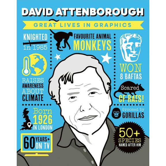 Great Lives in Graphics Great Lives in Graphics: David Attenborough, (Hardcover)
