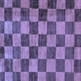 thumbnail image 1 of Ahgly Company Indoor Square Checkered Blue Modern Area Rugs, 6' Square, 1 of 4
