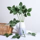 thumbnail image 5 of OUNONA - 10 tallos de alambre floral con hojas, alambre para manualidades, alambre para arreglos florales, tallos de rosas artificiales (verde), 5 of 6