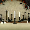 thumbnail image 6 of Nuptio Set of 10 Candle Holder Black Candlestick: Taper Candle Holders Decor for Halloween Mantle Decoration Tall Metal Modern Candle Stick Stand, 6 of 9